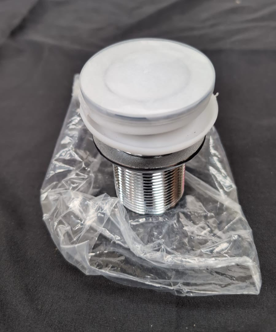 Basin Sink Waste Plug,White,4cm thread diameter,(packaging damage)