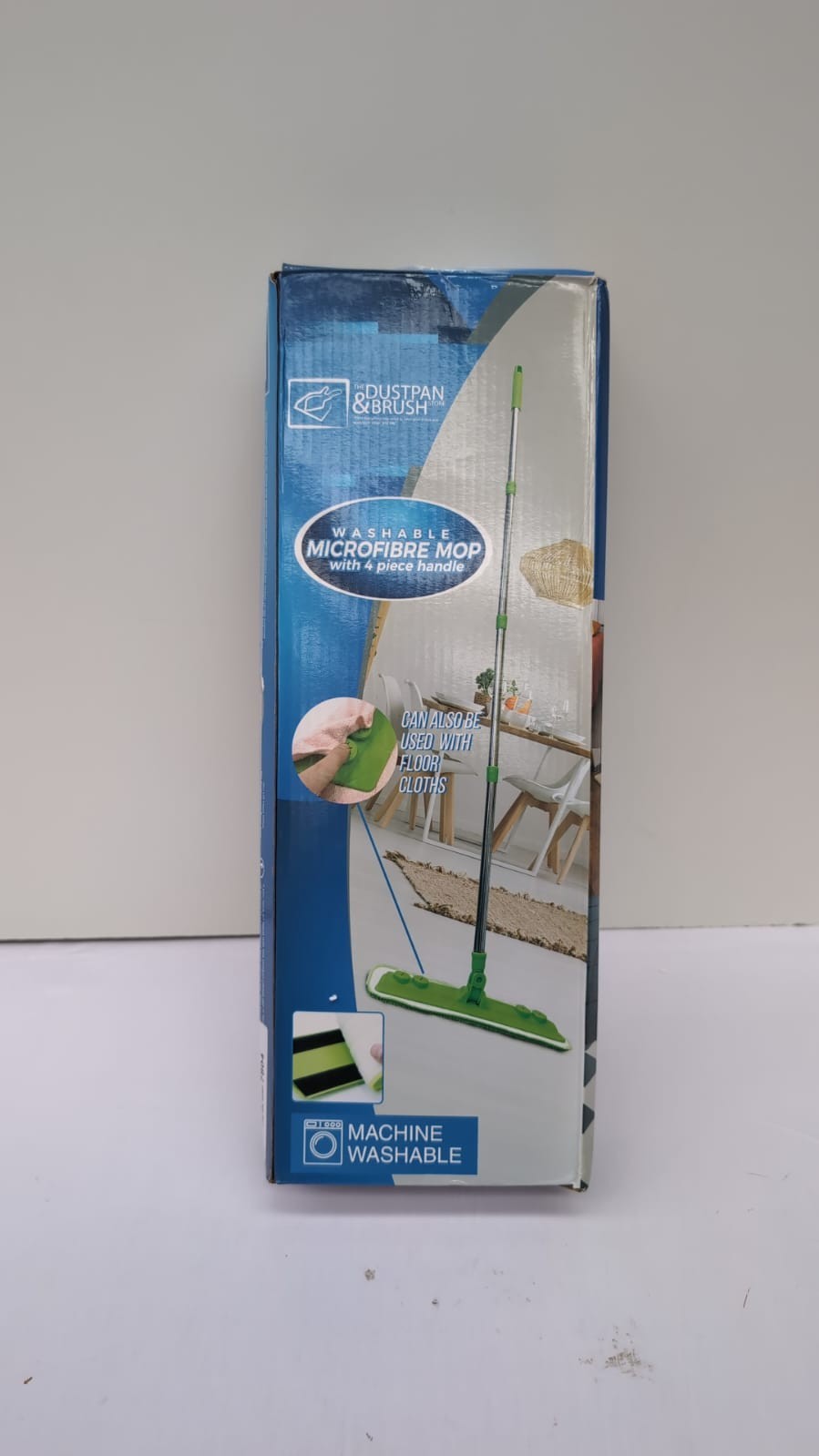 Microfibre Mop with Washable Removable Cleaning Pad(box damaged)