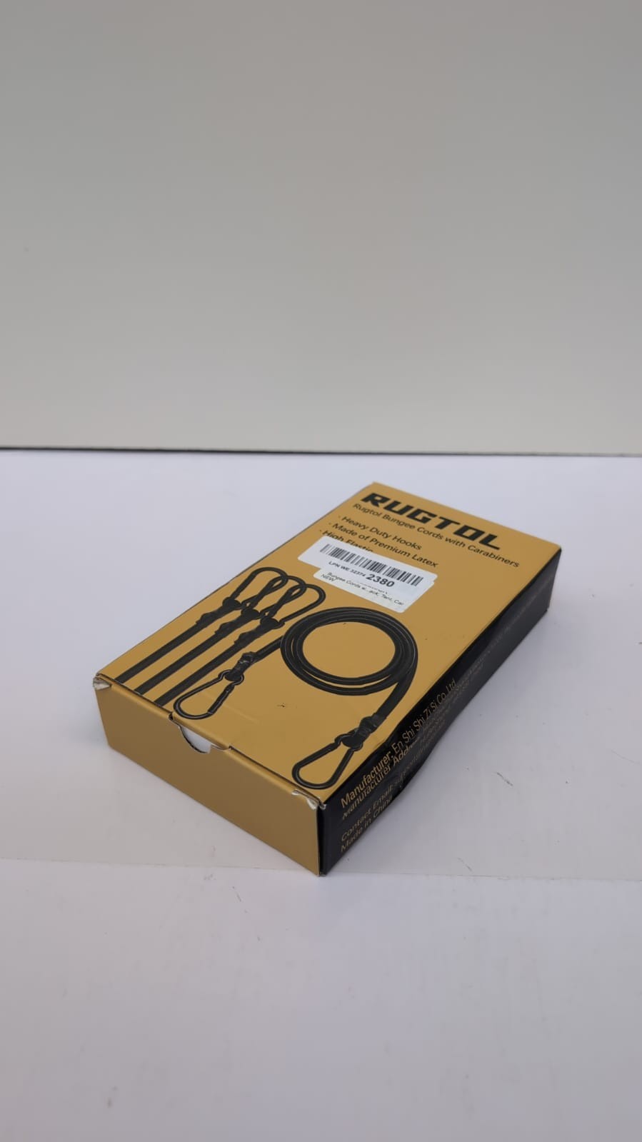 Heavy Duty Bungee Cords w/ Carabiner Hooks – Strong Straps (Box Damaged)