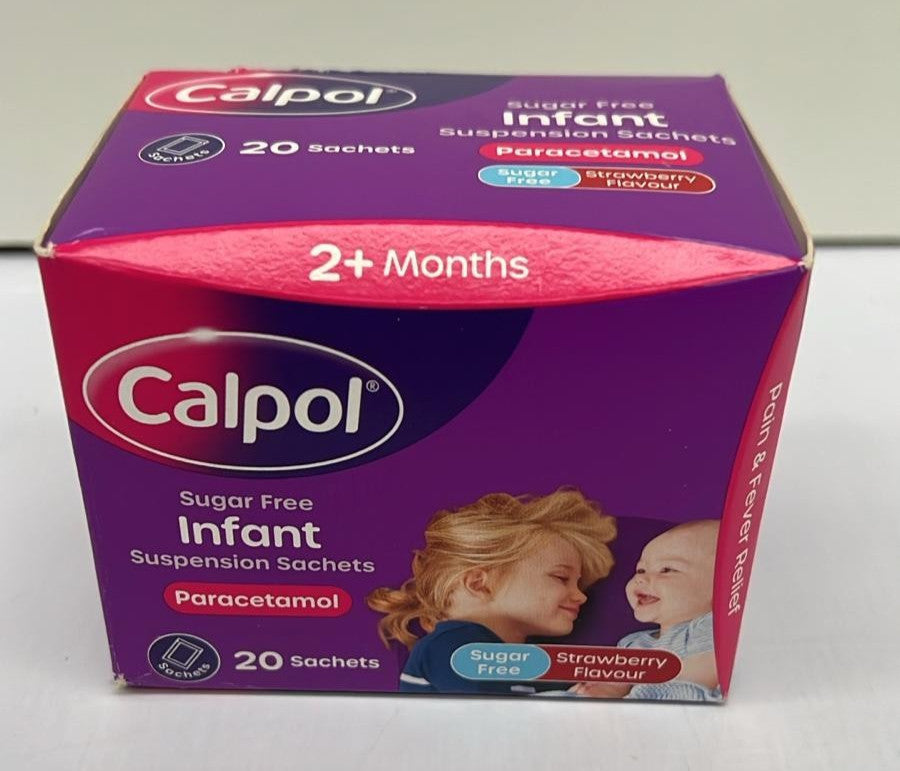 Calpol Sugar-Free Infant Suspension Paracetamol Sachets (20 x 5ml)
