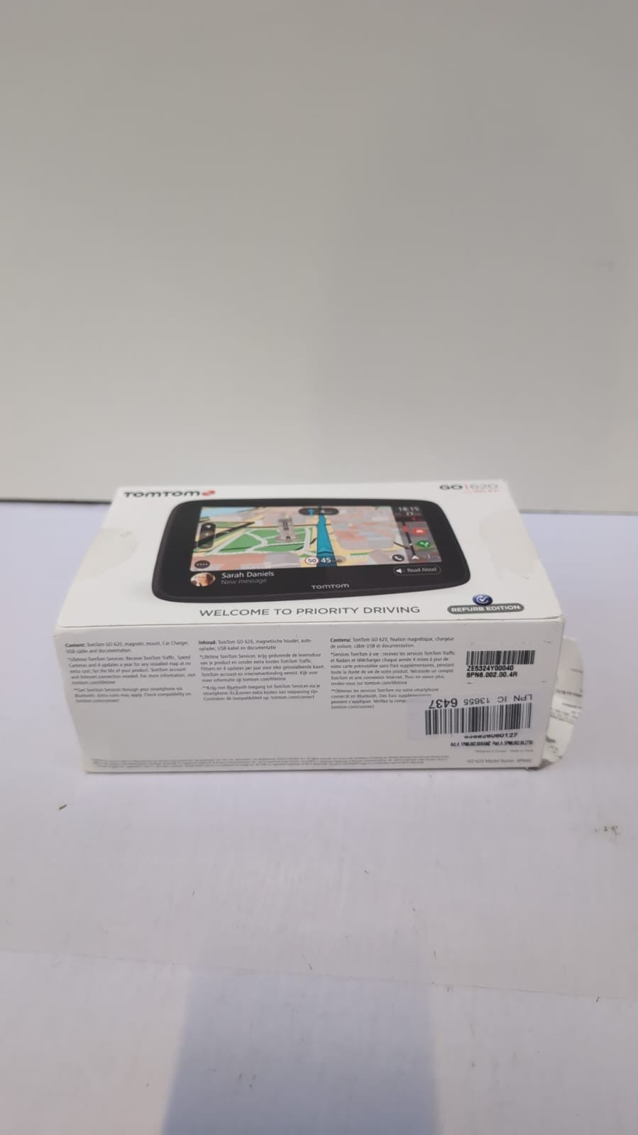 TomTom Car Sat Nav Go 620, Updates via Wifi, Traffic via Smartphone, World Maps,