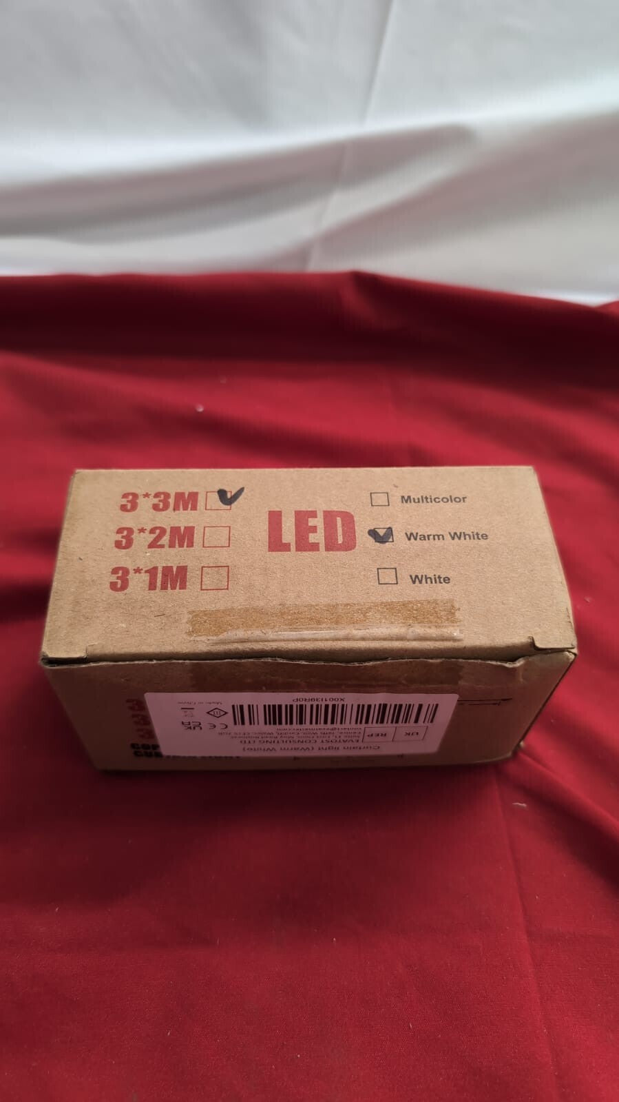 Curtain Lights Indoor Outdoor,3mx3m Waterfall Hanging Warm White (box damaged)