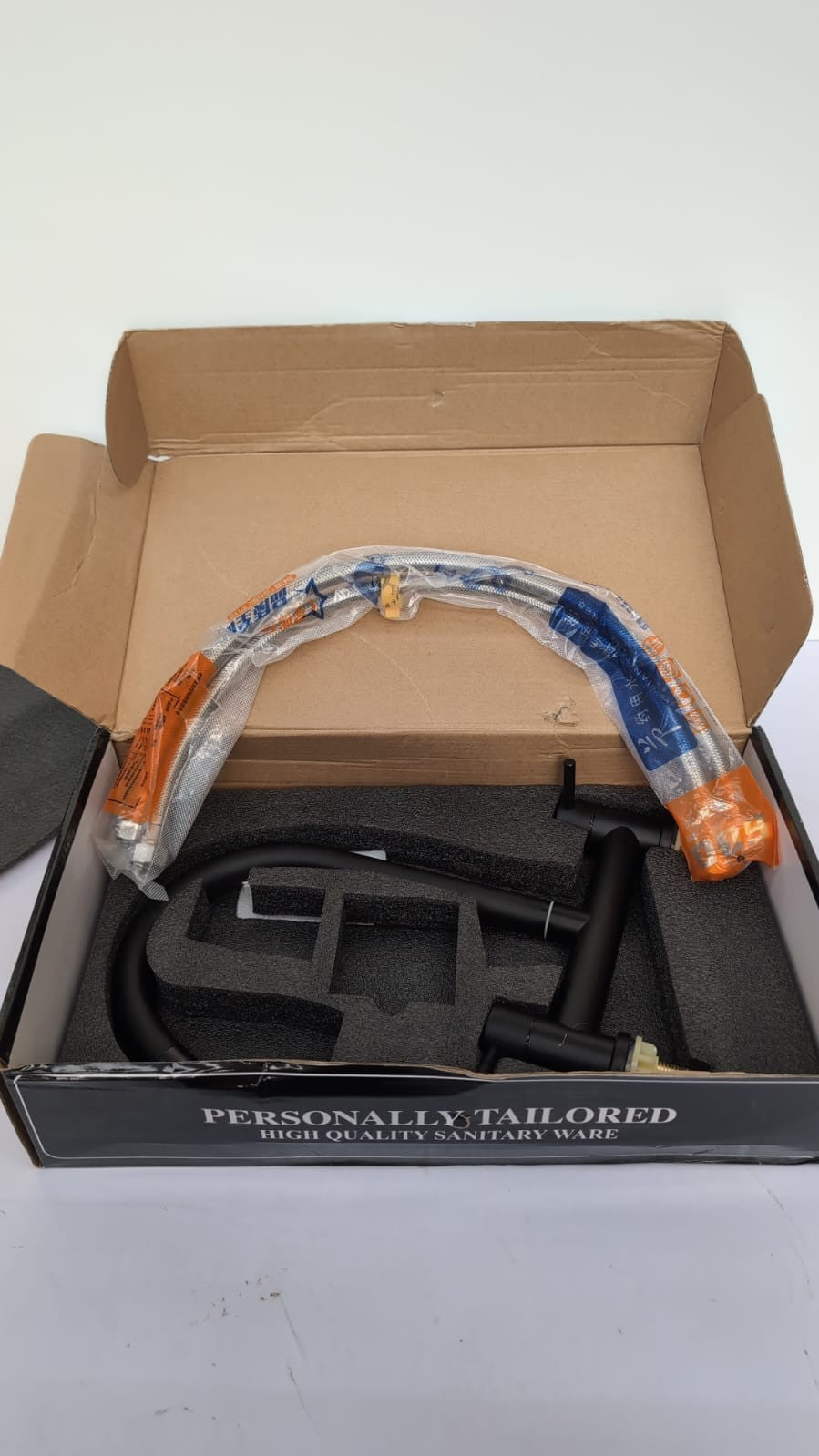 Kitchen Sink Mixer Tap, 2 Hole Bridge Mixer Taps with 2 Function Aerator(USED)