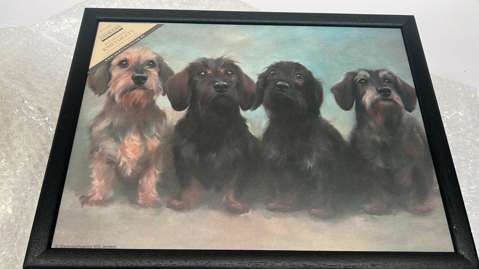 Andrew Lap Tray With Cushion Dachshund Dog Dog