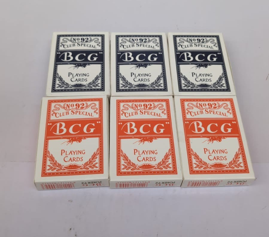 BGC Club Special No.92 Playing Cards 3RED/3BLUE(packaging damaged on 2 decks)
