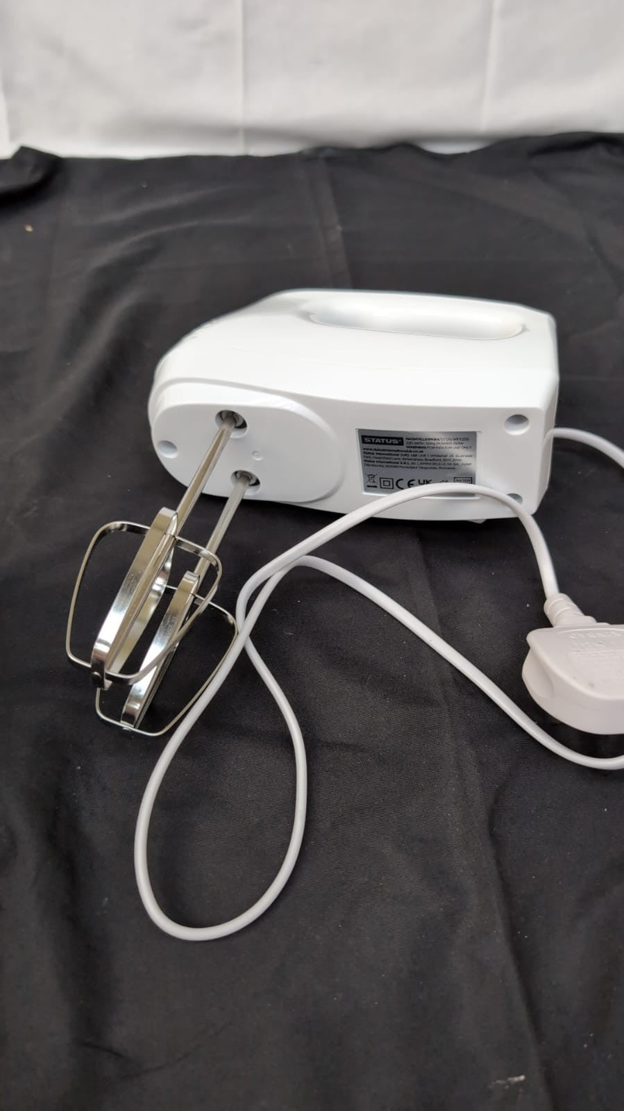 Status Nashville 5 Speed Hand Mixer, Electric Hand Held Mixer, White, 150W(USED)