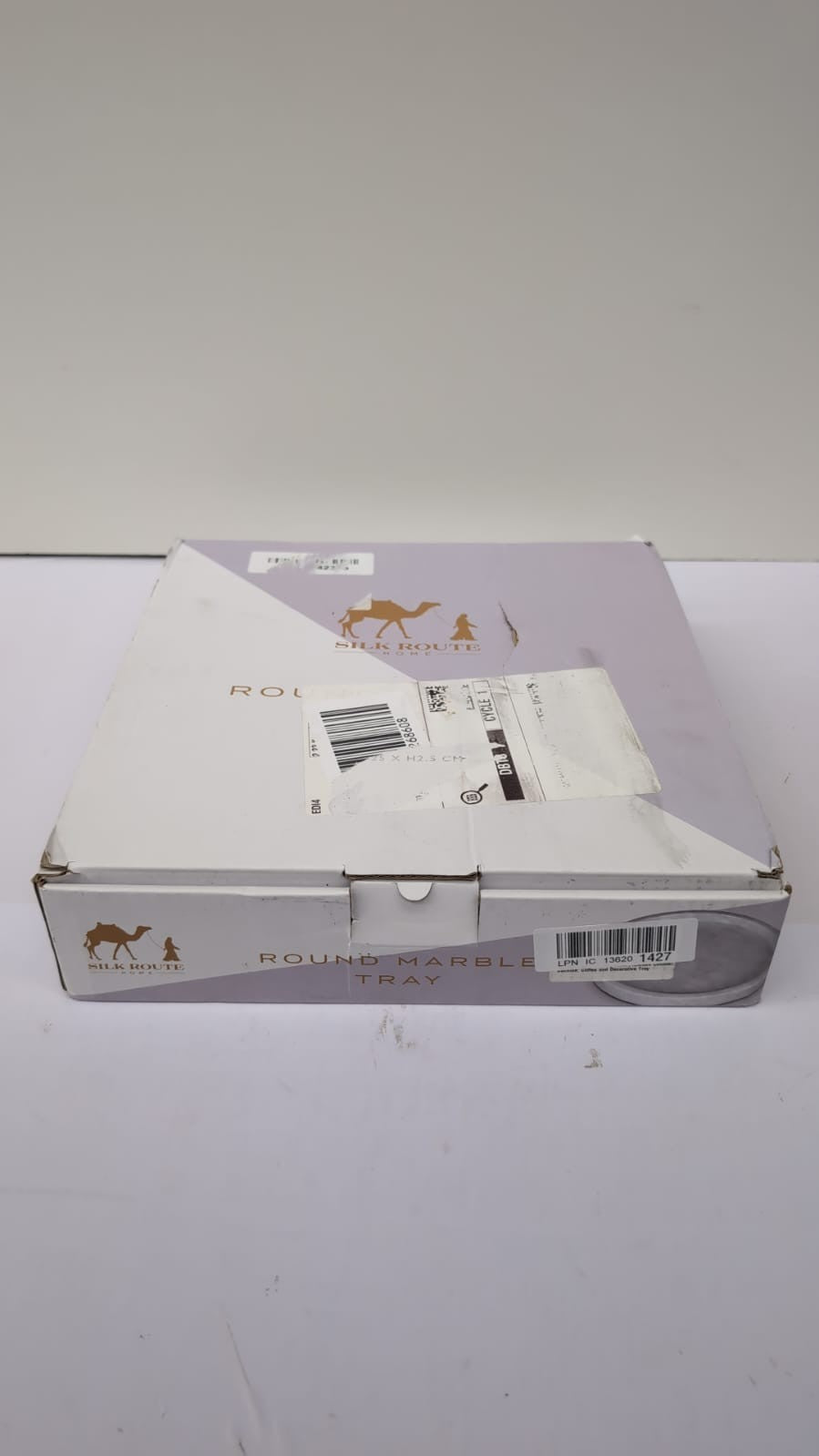 Silk Route Home Round Marble Tray (box damaged - 25 cm diameter)