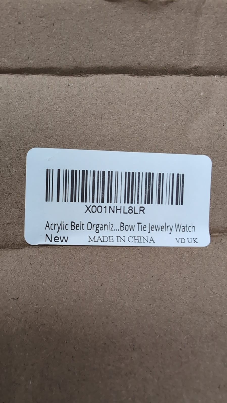 Acrylic 7 Compartment Belt Organizer Multi-Functional Storage Holder for Watches