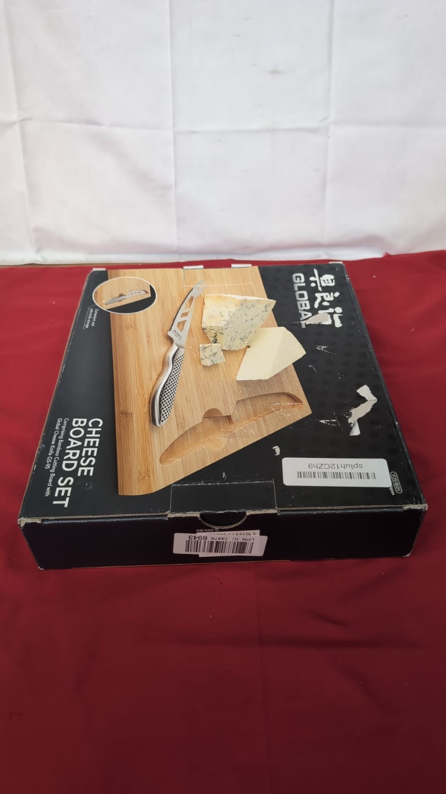 Global Knives Cheese Knife with Board Set, G-295/BD