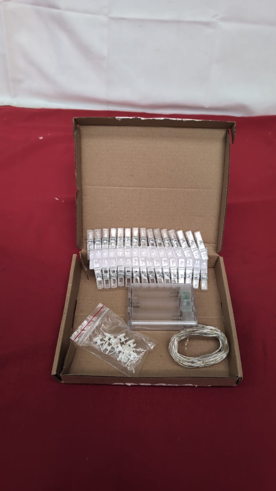 30LED Photo Clip String Lights,Photo Peg Fairy Lights Indoor with  Clips Battery