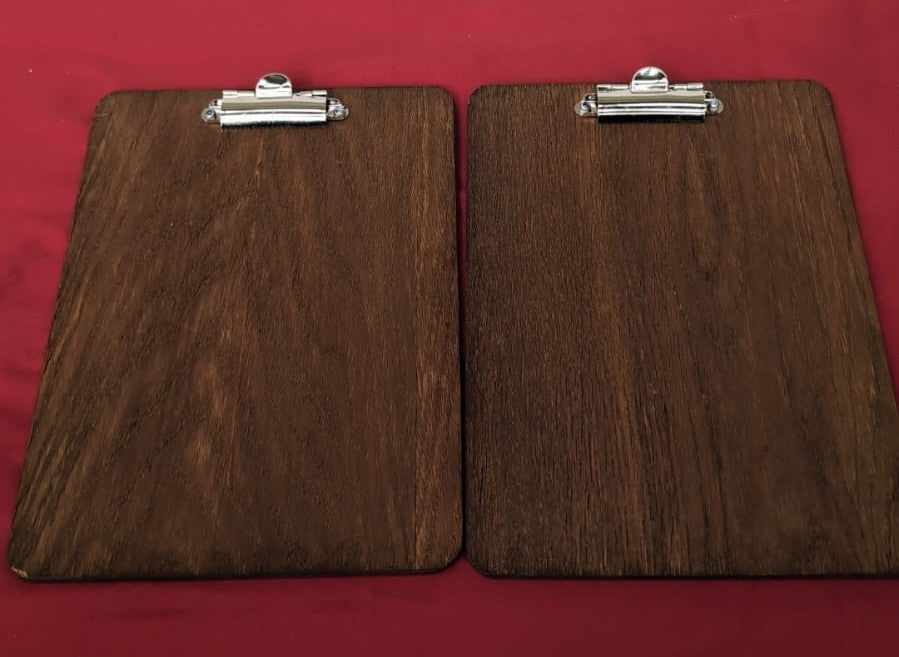 Chalkboards UK Clipboard, Wood 24 x 17cm (2 Pack)