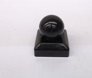 TIMCO Ball Fence Post Cap Epoxy Black - 75mm(small scuffs)