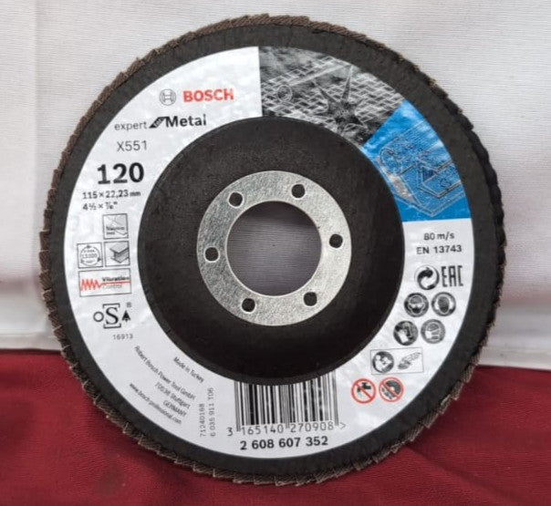Bosch 2608607352 115 mm Flap Disc