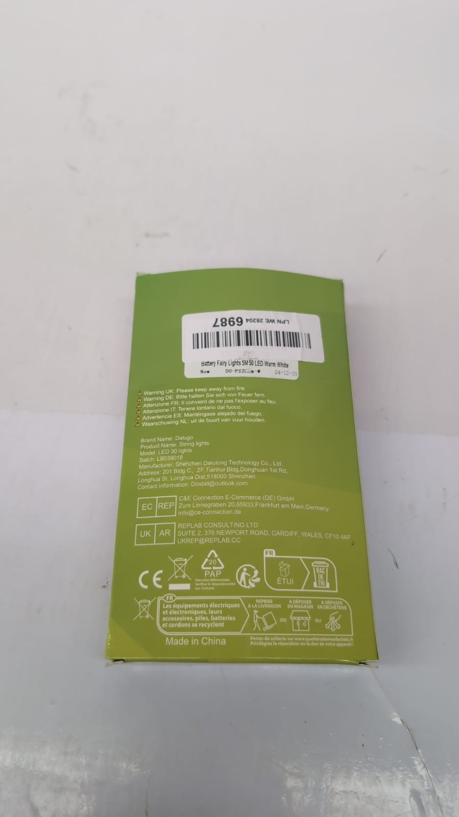 Dalugo Battery String Lights Warm White, 5M 50LED USB Fairy Lights