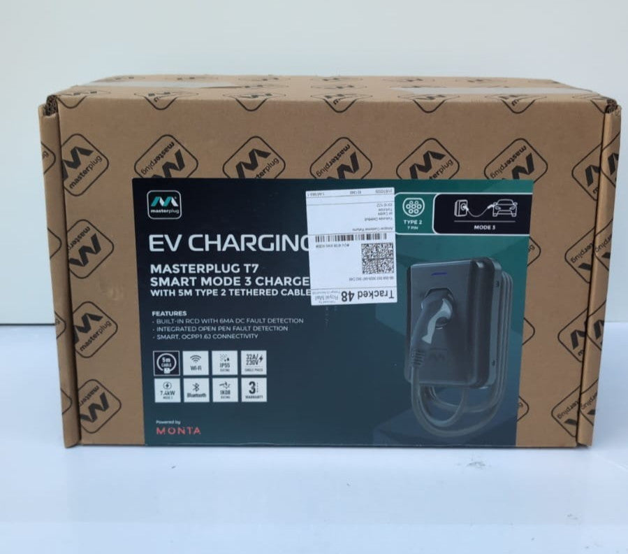 Smart EV Home Wall Charger for Type 2 Electric and Plug-In Hybrid (box opened)