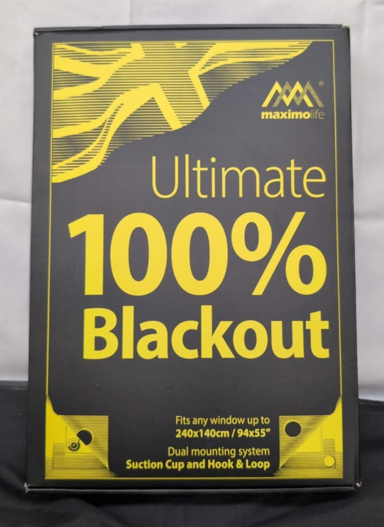 MaximoLife® Ultimate Blackout Blind (packaging damaged - only 10 suction cups)