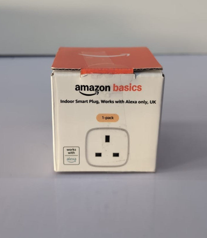 Amazon Basics Single Outlet Indoor Wi-Fi Smart Plug, works with Alexa only, 1PK