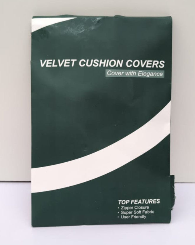 Velvet Cushion Covers (Packaging damaged - 2 pack - Navy 45 x 45cm)