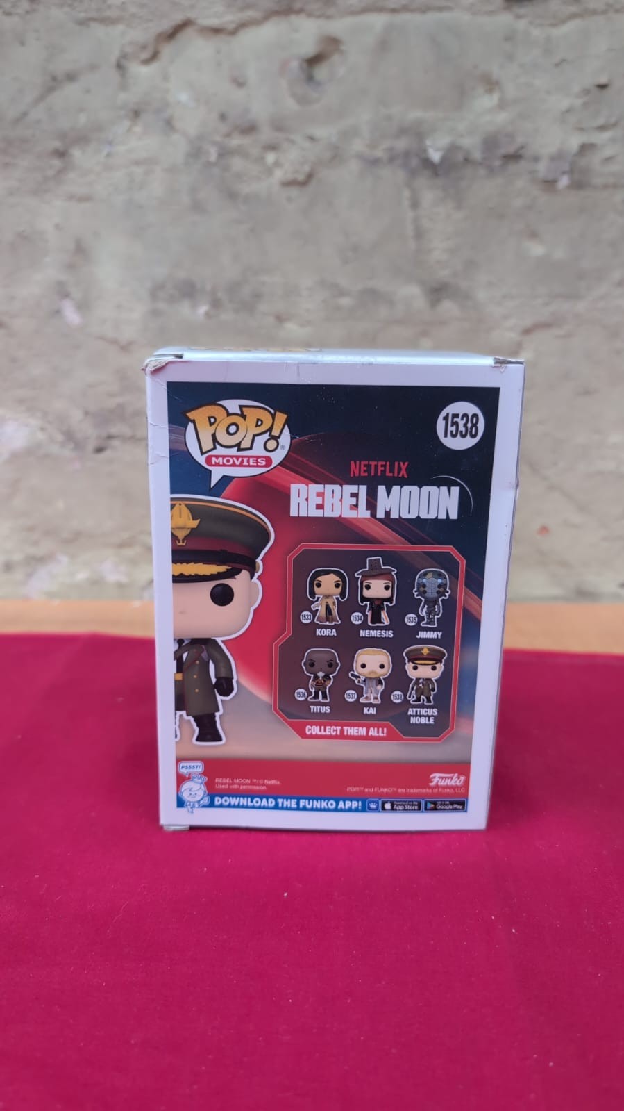 Funko Pop! Movies Rebel Moon  Atticus Noble Collectable Vinyl Figure(Boxdamaged)