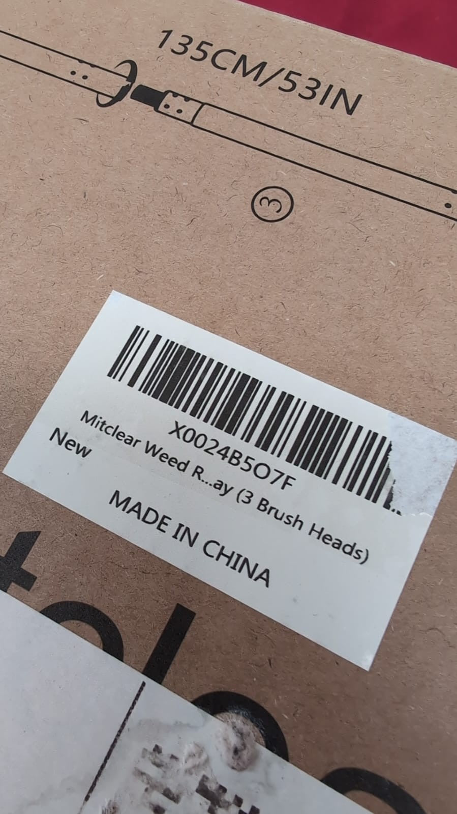 Mitclear Weed Remove Brush with Long Handle(53IN), 3 Brush Heads