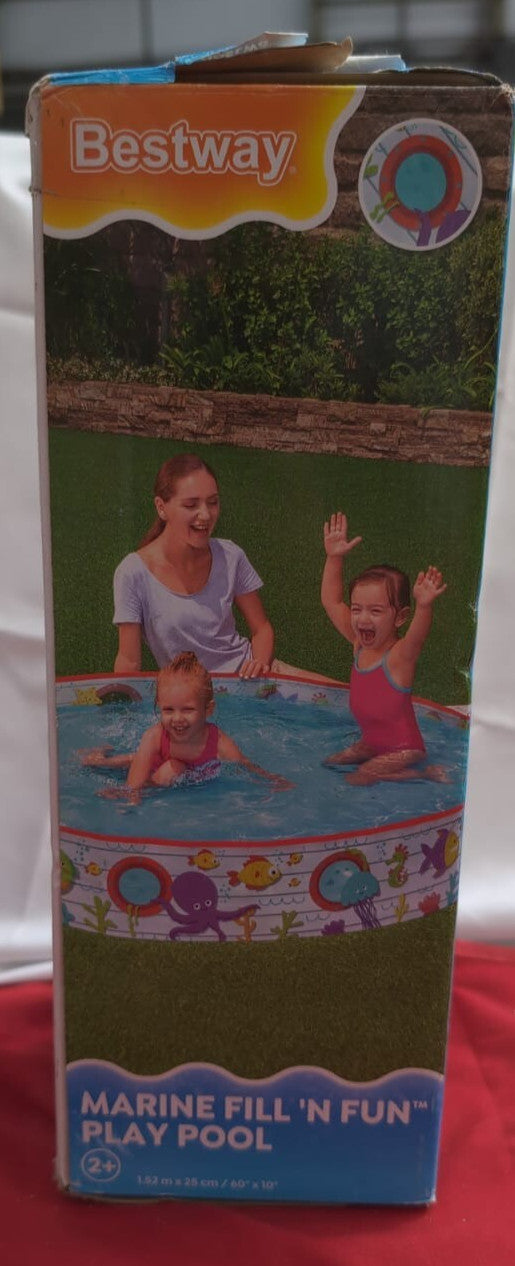 Bestway Paddling Pool | Ocean Design Kids Swimming, Inflatable (box damaged)
