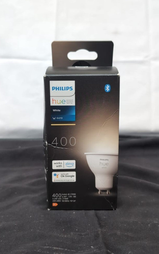 Philips Hue White Smart Light [GU10 Spot] with Bluetooth. Works with Alexa