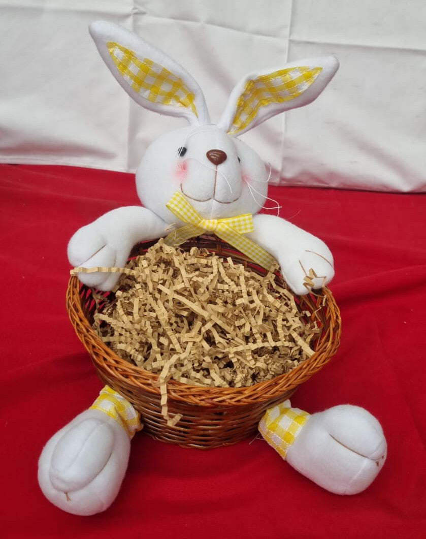 Plush Easter Bunny Hamper Basket Set Create Your Own Gift Box Present Egg