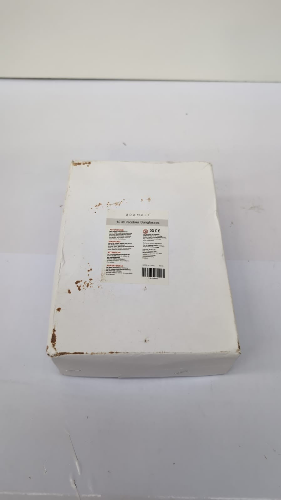 Bramble 12 Pack Multi-Coloured Sunglasses for Kids or Adults, Beach Pool