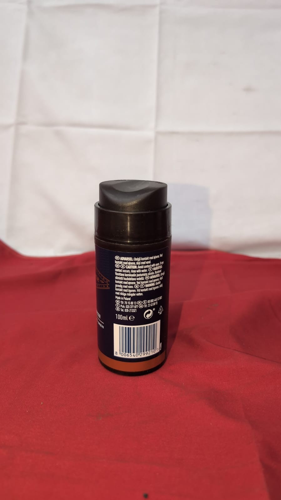 King C. Gillette Face & Beard Moisturiser for Men, 100 ml (missing lid)