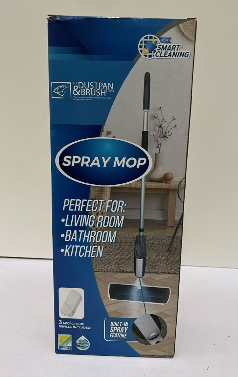 Spray Mop with Washable Pads Floor Mop with Spray, 360° Swivel Head, Wet and Dry