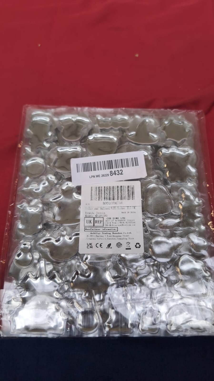 100pcs Halloween Stickers for Gift Wrapping, Theme Water Bottle