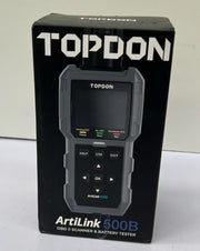 TOPDON ArtiLink500B OBDII Code Reader & Car Battery Tester 2-in-1, Full OBD 2