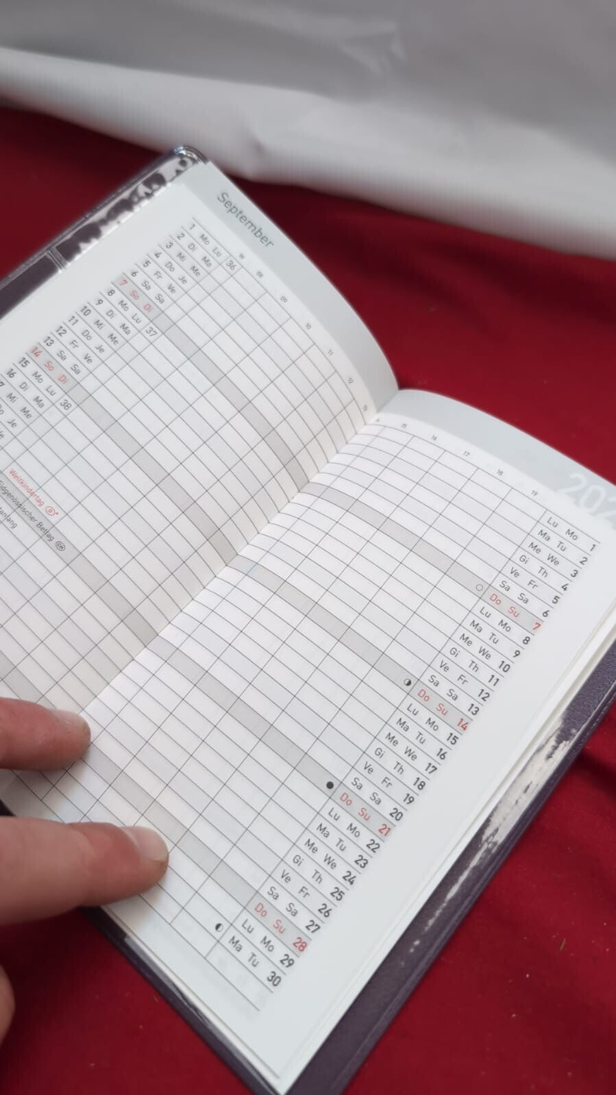 Idena taschenplaner classic rot