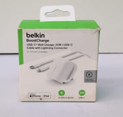 Belkin BoostCharge 20W Cubic Wall Charger, USB-C to iPhone (Packaging Opened)