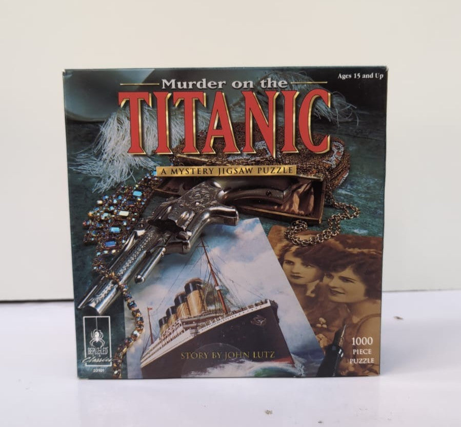 University Games Murder on the Titanic 1000pc Jigsaw Puzzle(BOX OPENED)