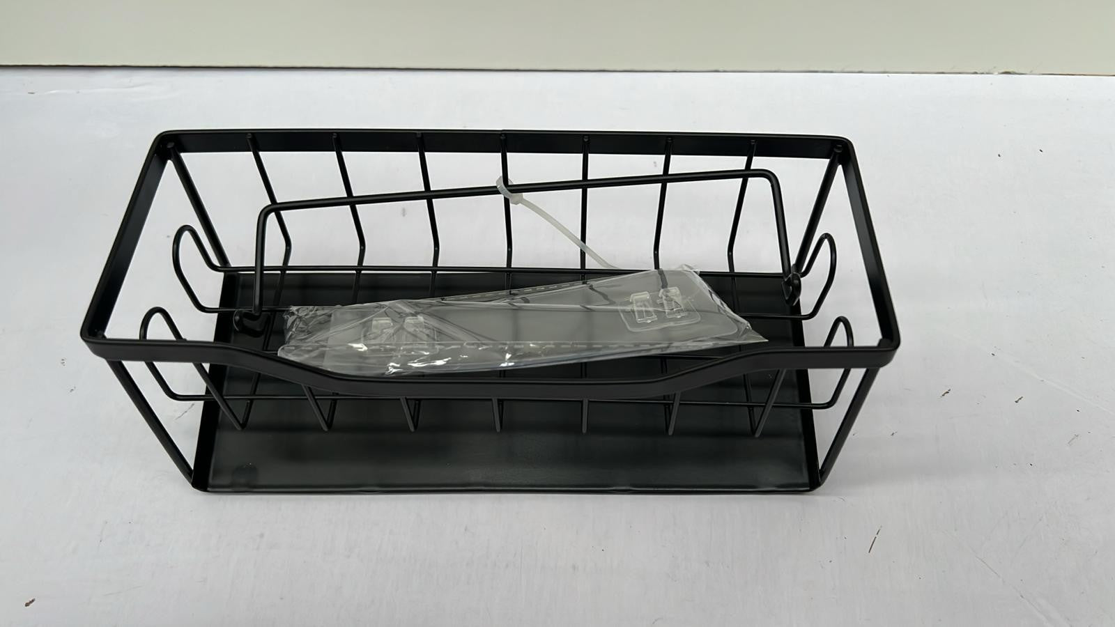 Sinnsally Sink Caddy Tidy Organiser with Self Draining Tray,Sponge Holder