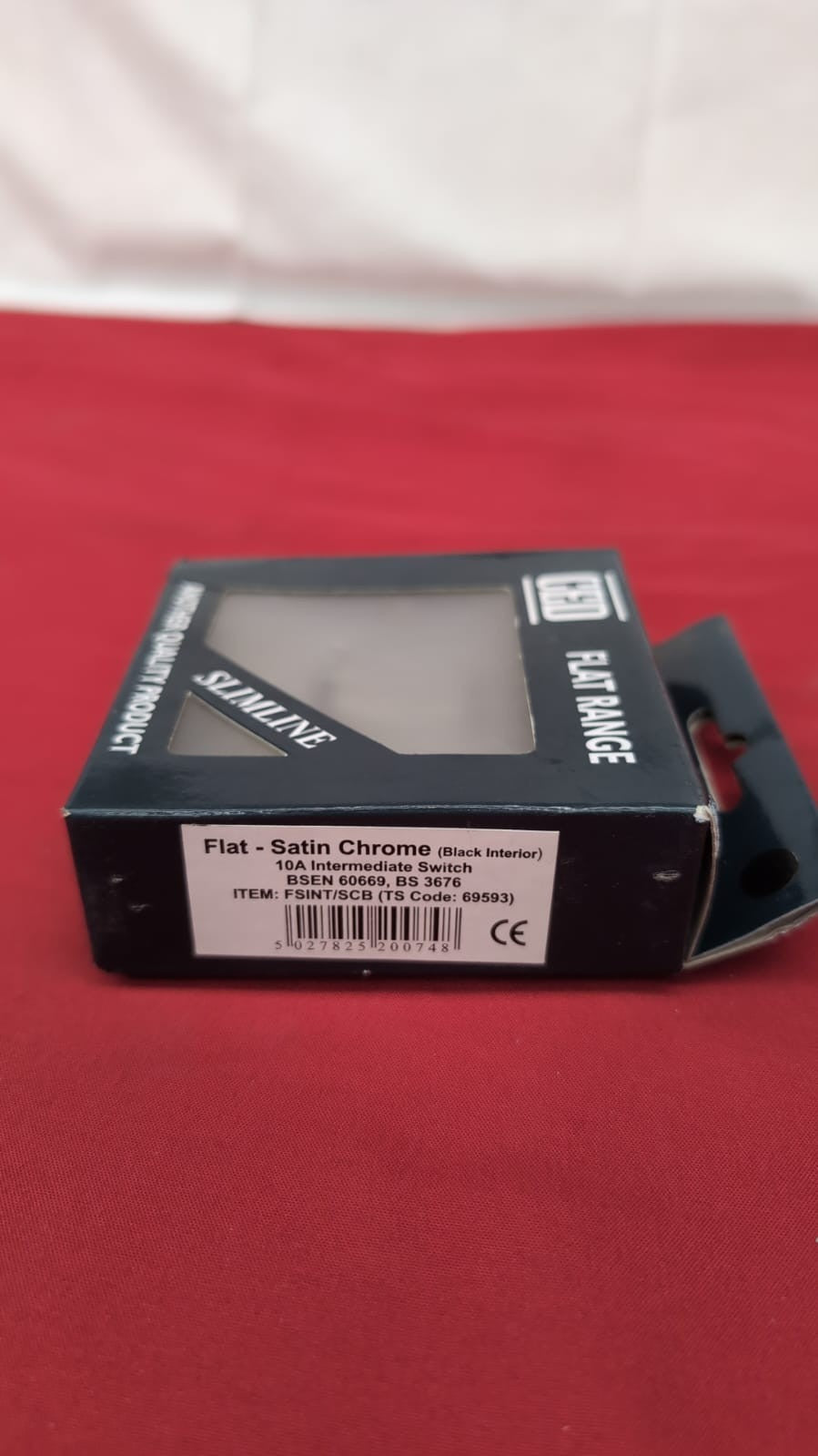 CED FLAT RANGE 10AMP INTERMEDIATE SWITCH SATIN CHROME