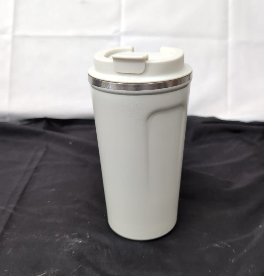 Insulated Cup, Stainless Steel Liner Compact ,White 510ml