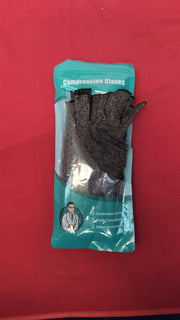 Donfri 2 Pairs Arthritis Hand Compression Gloves Fingerless- L(packaging opened)