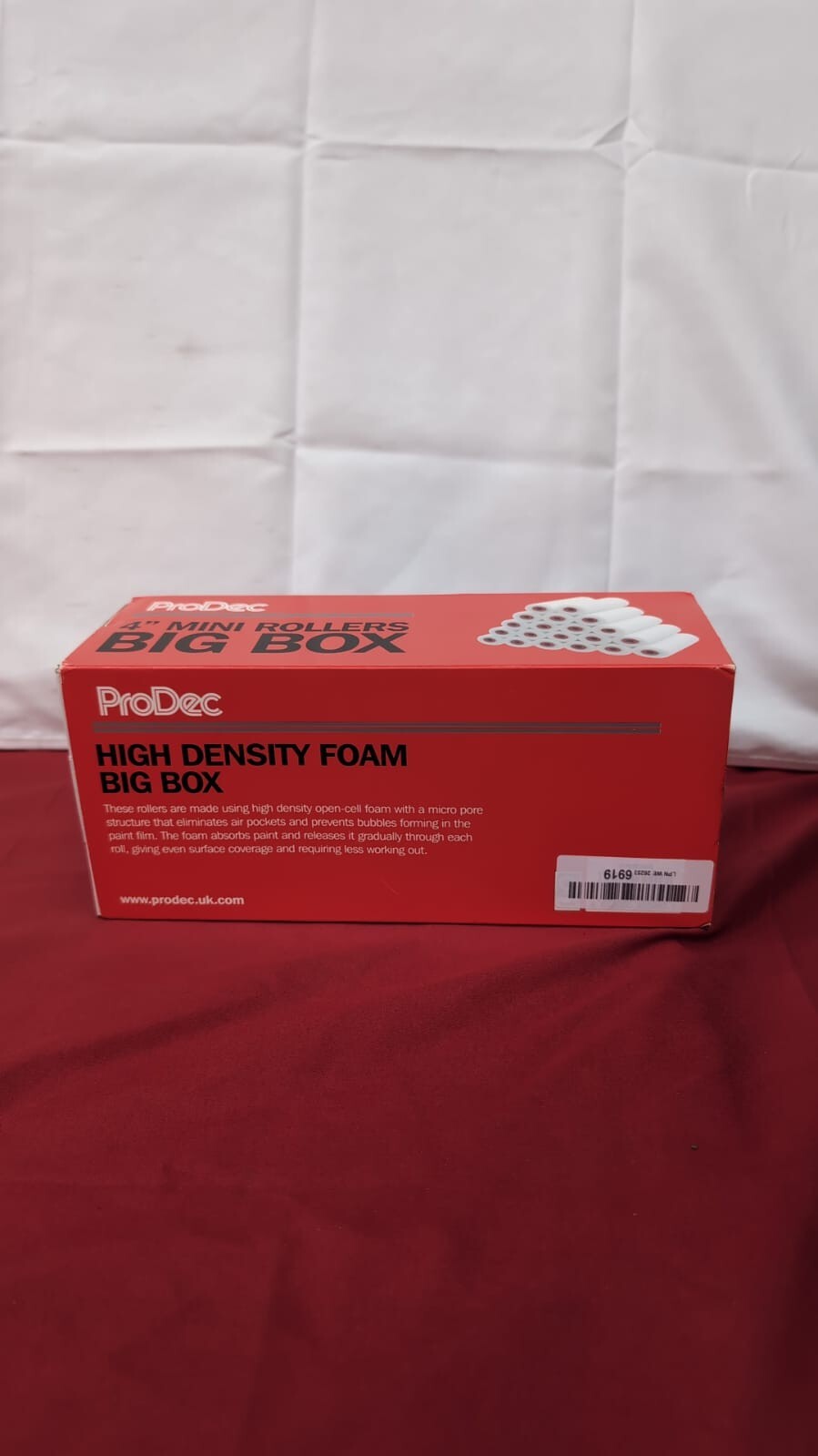 ProDec Big Box 20 Pack 4 inch High Density Foam Mini Paint Rollers (box damaged)