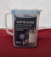 Addis 1.5L Fridge Liquid Storage Jug, Transparent( small scuff mark)