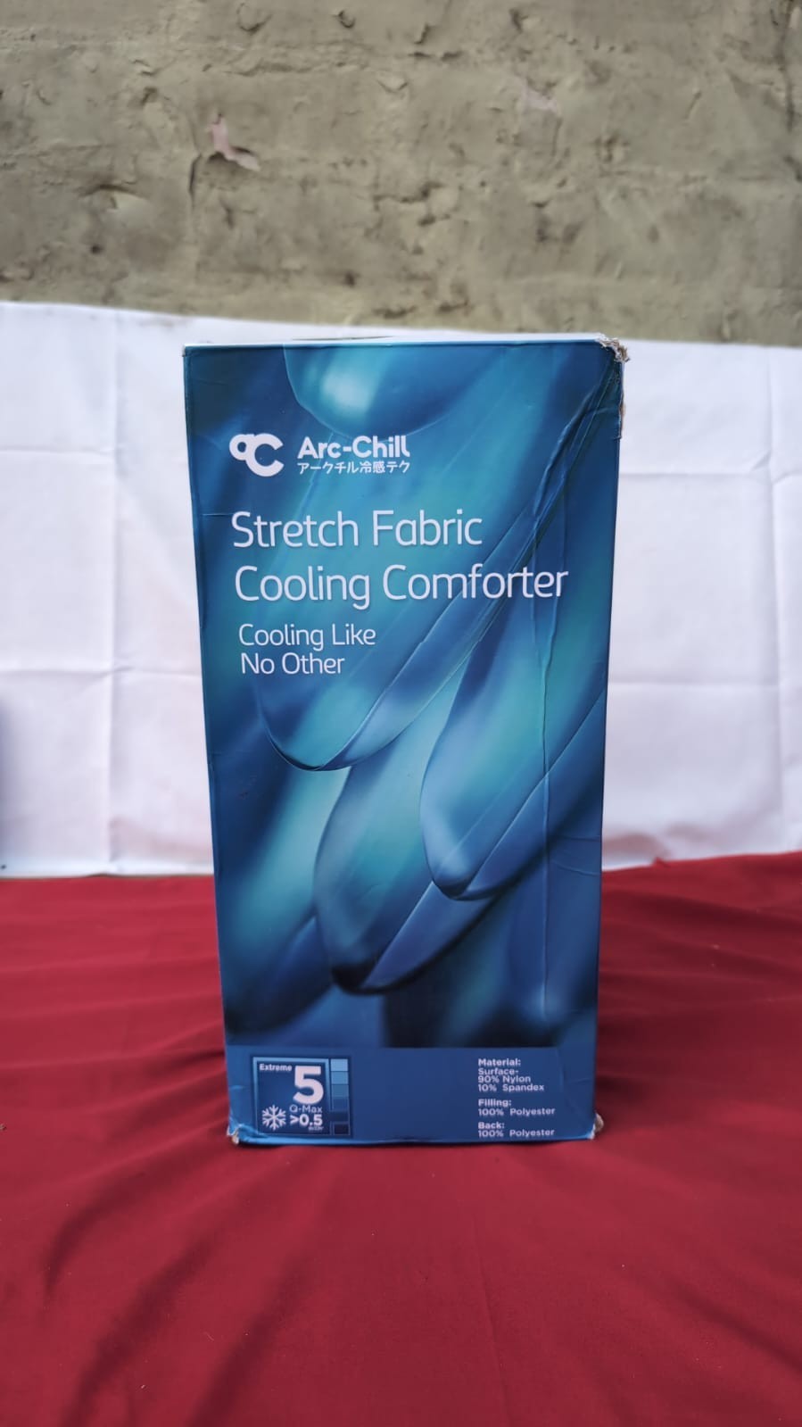 Cooling Duvet Arc-Chill for Summer, Cool Quilt Blanket SINGLE, Grey(BOXDAMAGED)