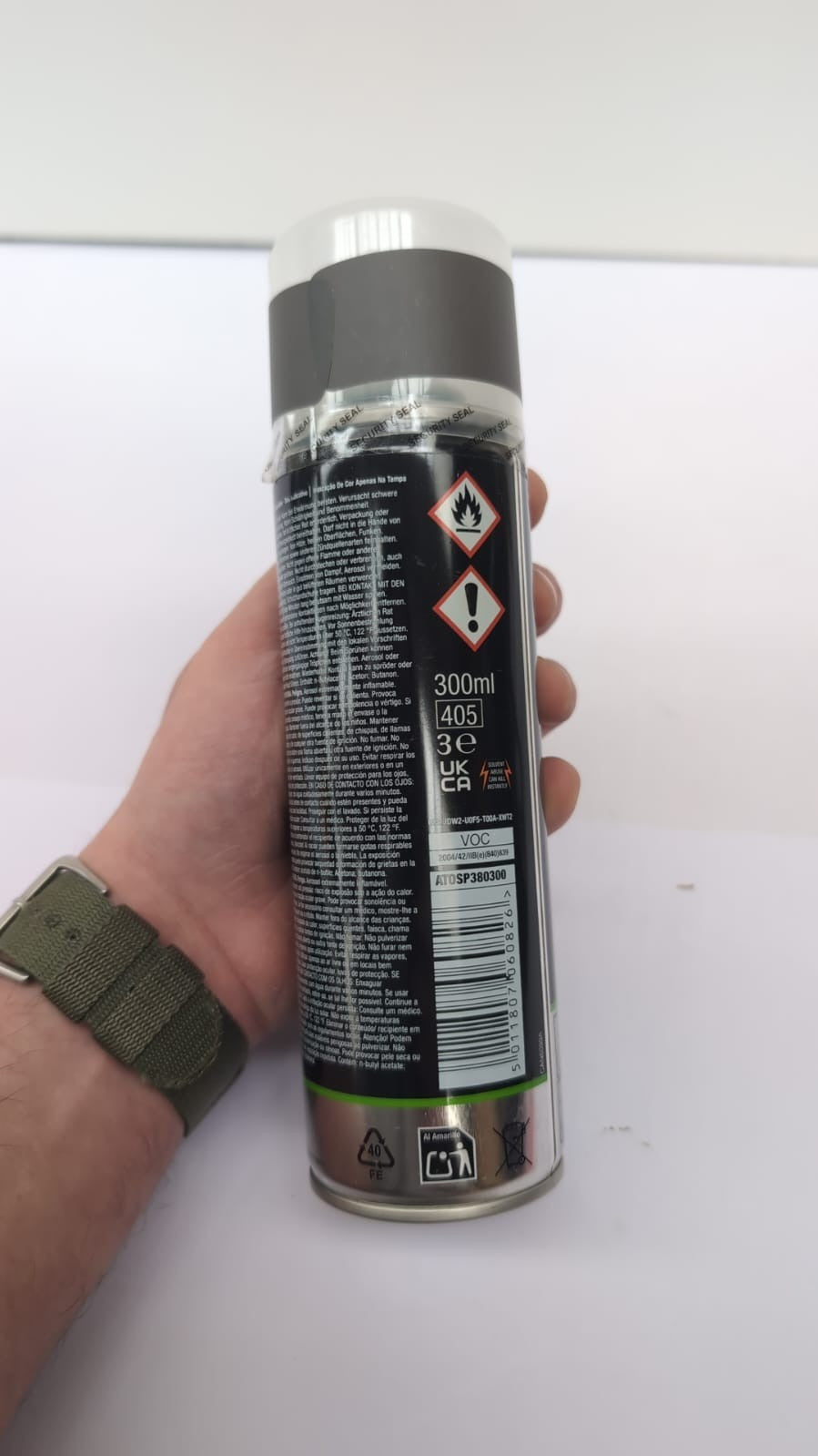 AutoTek Professional Satin Dark Grey Spray Paint, Aerosol Spray, 300ml