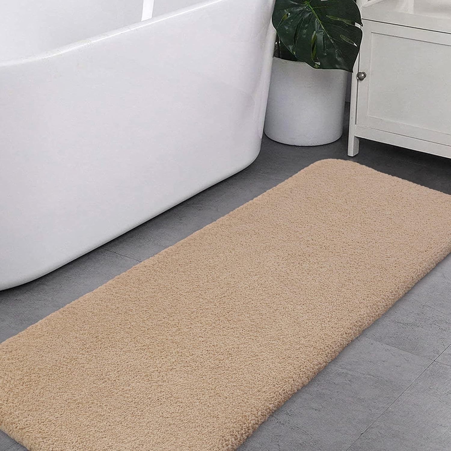 Ultra Soft Bedside Rug Fluffy Microfiber Carpet Runner Floor Mat - 50 x 122cm