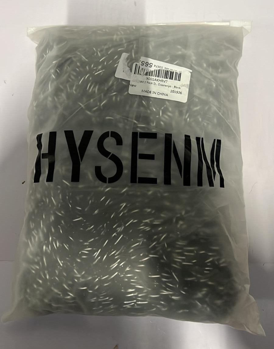 HYSENM Door String Curtains Black Panel Soft Balls