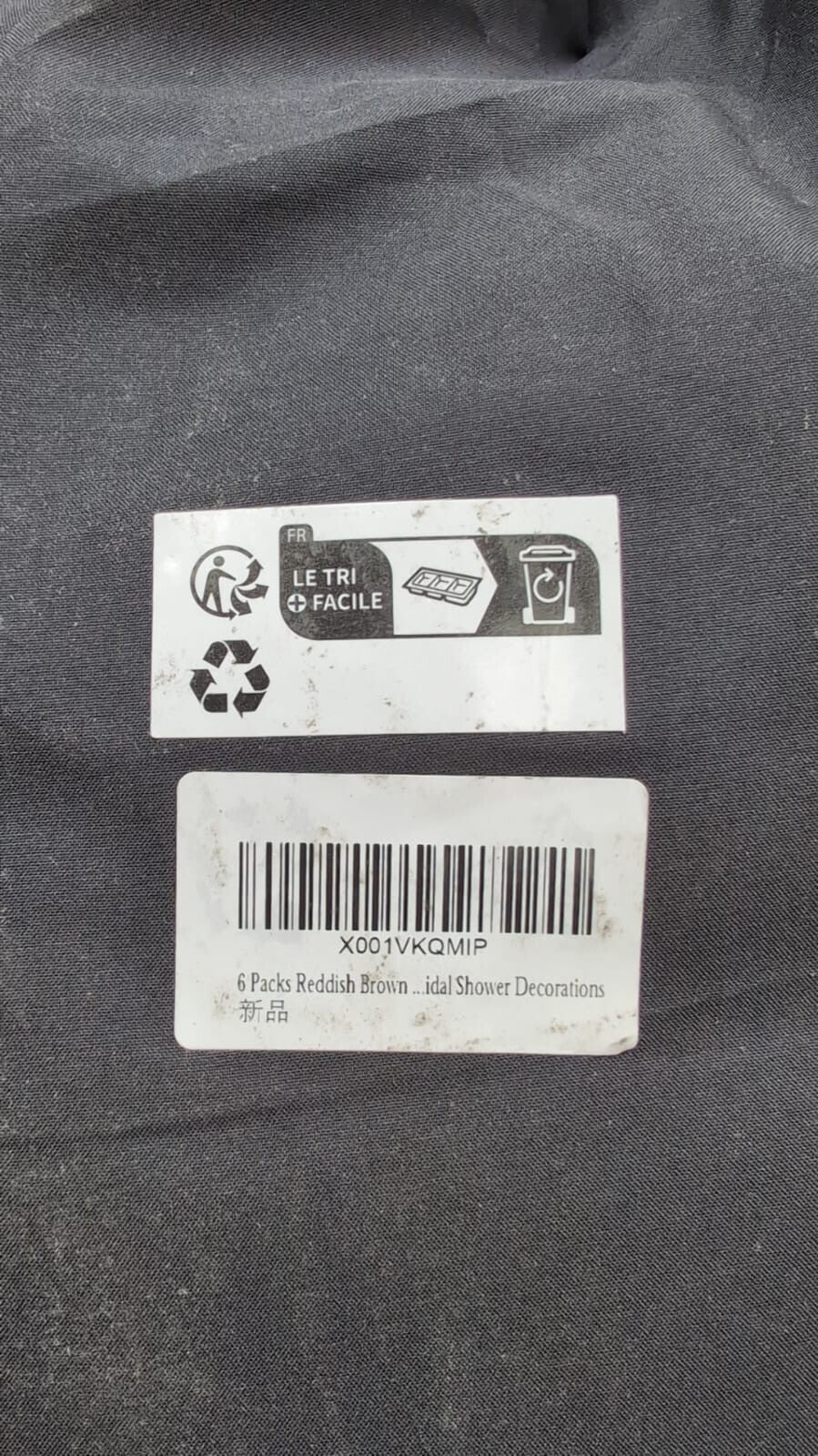 6 packs reddish brown idol shower decorations