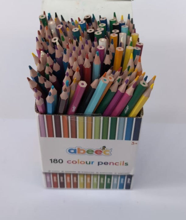 abeec approx. 140 Colouring Pencils Bulk Coloured Pencil Set (PACKAGING DAMAGED)