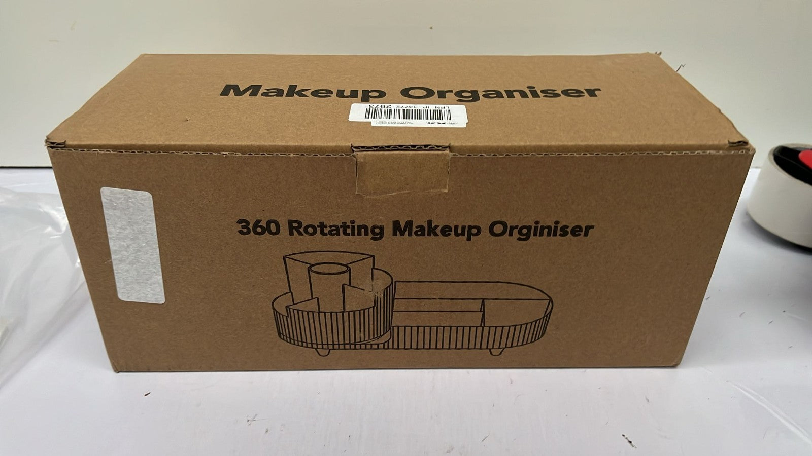 Makeup Storage case, rotatable cosmetic storage rack ,Clear