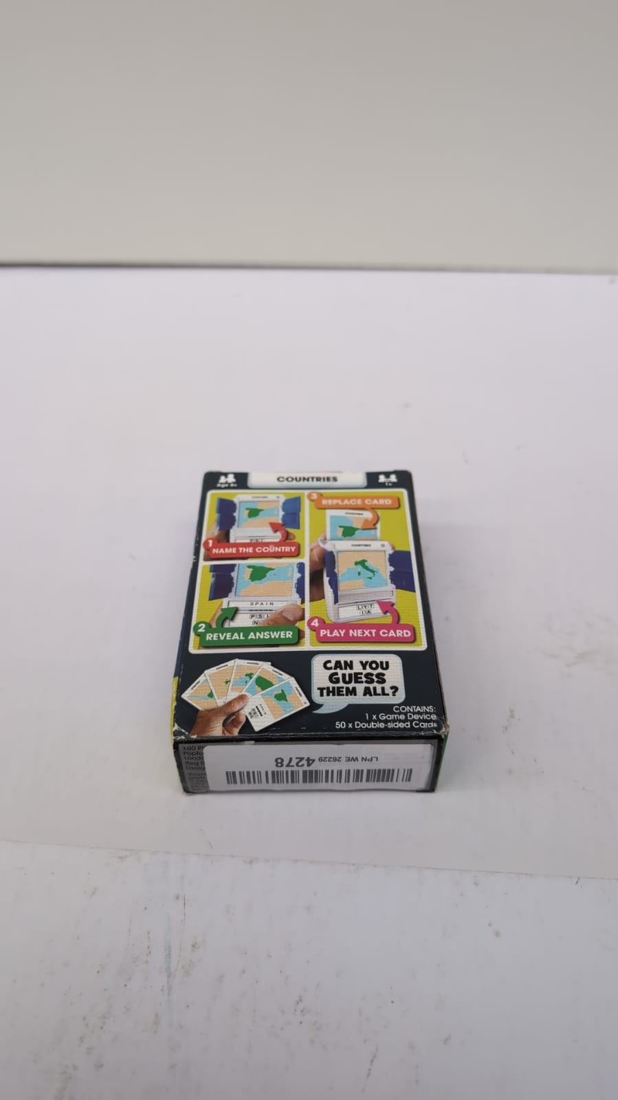 100 PICS Countries of the World Travel Game  Flash Card Quiz(Box damaged)