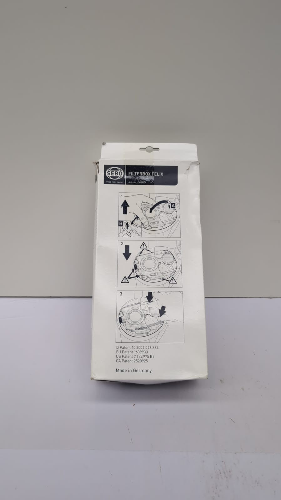 Sebo 7029ER Box of 8 Ultra bags Felix,White(packaging damaged)